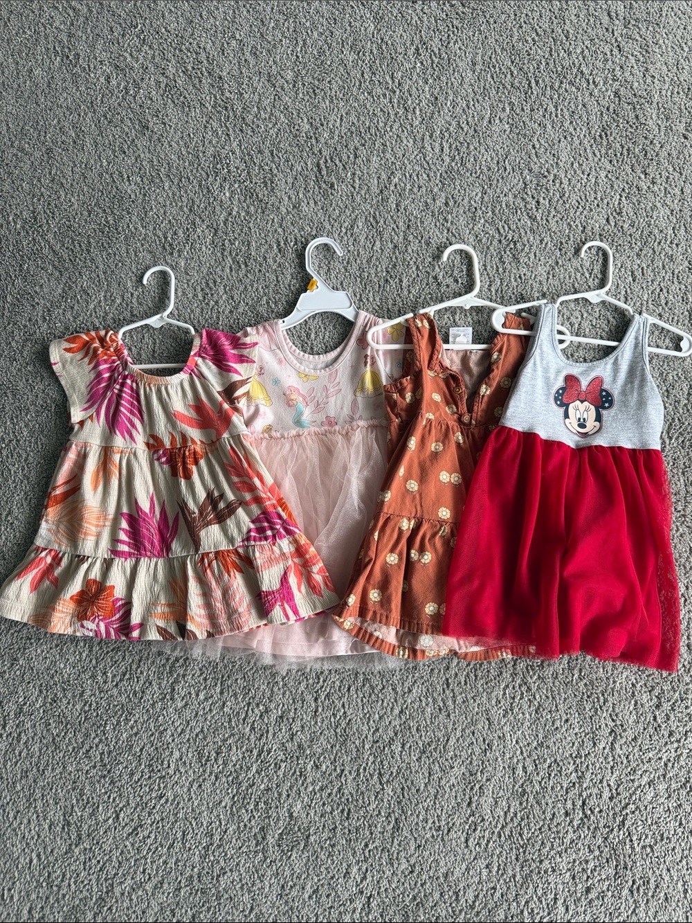 Four 2T/24 Month Dresses